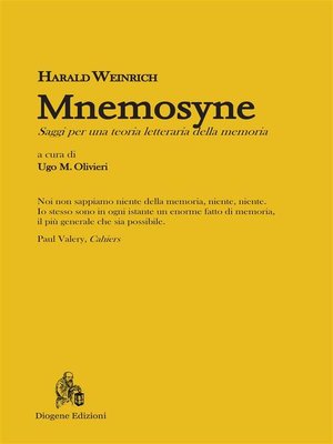 cover image of Mnemosyne. Saggi per una teoria letteraria della memoria